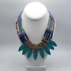 Vintage Beaded Statement Necklace